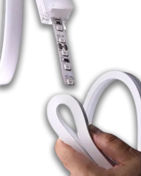 Cinta led de silicon flexible por metro